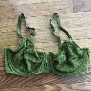 Beautiful Auden olive green bra